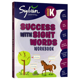 美国幼儿园英语常见词高频词练习册 英文原版书 Kindergarten Success with Sight Words Grade K 进口英语书籍英文版