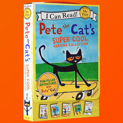 英文原版绘本 I Can Read My First Pete the Cat 皮特猫乐天派人见人爱 4-5-6-8岁 英文版进口初级学习英语童书 汪培珽书单 商品图1