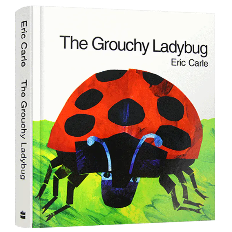 爱生气的瓢虫英文原版the Grouchy Ladybug 坏脾气瓢虫英文版幼儿童英语启蒙绘本趣味玩具纸板书eric Carle 正版进口书