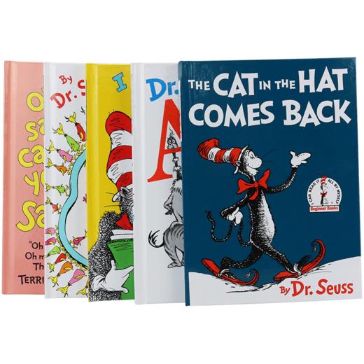 英文原版绘本 Dr. Seuss 2nd Beginner Book 苏斯博士入门故事书2 戴高帽的猫 5个故事 精装版 英文版 正版英语书 商品图1