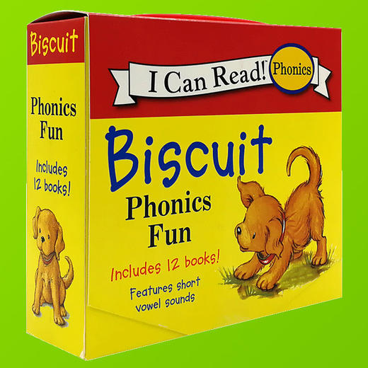 Biscuit Phonics Fun 小饼干狗自然拼读儿童绘本读物12本盒装 英文原版 My First I Can Read 汪培珽推荐 英文版图画书 进口书 商品图1