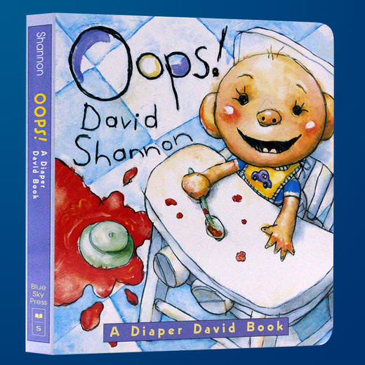 吴敏兰书单推荐 Oops! A Diaper David Book 英文原版 唬 大卫宝宝的故事 大卫不可以系列 大卫香农 英文版启蒙经典绘本进口书 商品图2