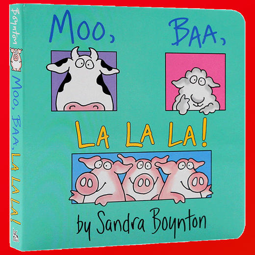 正版 英文原版绘本 Moo, Baa, La La La!  哞咩啦啦啦 0- 3岁儿童认知启蒙绘本 拟声词学习 亲子互动睡前读物 英文版 商品图1