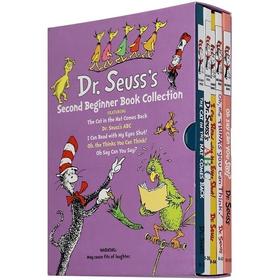 英文原版绘本 Dr. Seuss 2nd Beginner Book 苏斯博士入门故事书2 戴高帽的猫 5个故事 精装版 英文版 正版英语书