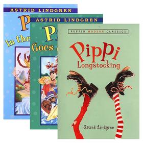长袜子皮皮开船了/在南海系列3册 英文原版书籍 Pippi Longstocking 国际安徒生奖 林格伦作品 英文版儿童读物 进口原版英文书