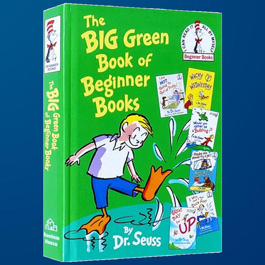 英文原版绘本 苏斯博士故事选集6合1 The Big Green Book of Beginner Books 大绿书 Dr Seuss书单 儿童入门故事图画书 商品图2