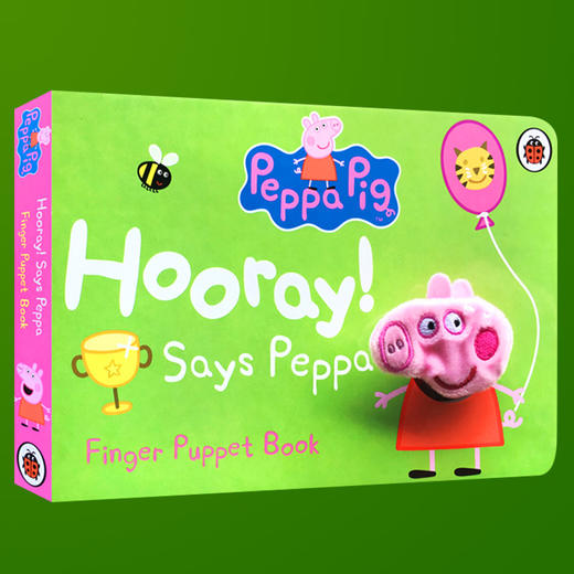 小猪佩奇 Peppa Pig 粉红猪小妹 指偶纸板书 英文原版 Says Peppa Finger Puppet Book 指偶书 英文版亲子互动纸板书 进口正版 商品图1
