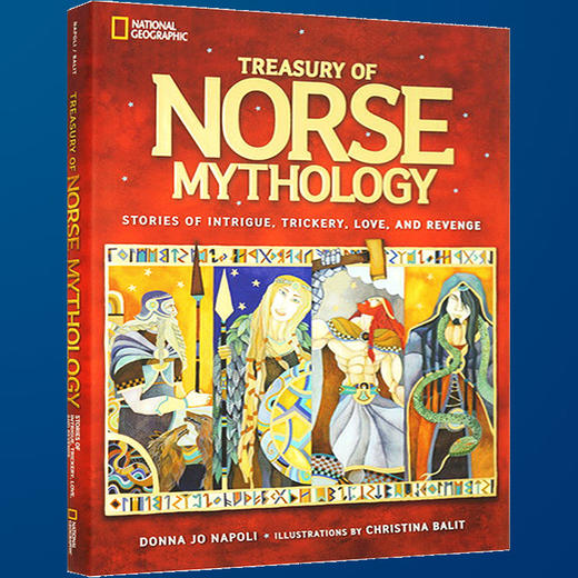 美国guo家地理北欧神话故事 英文原版 Treasury of Norse Mythology 全彩插画精装版 儿童百科经典神话故事图画书 英文版进口书 商品图3