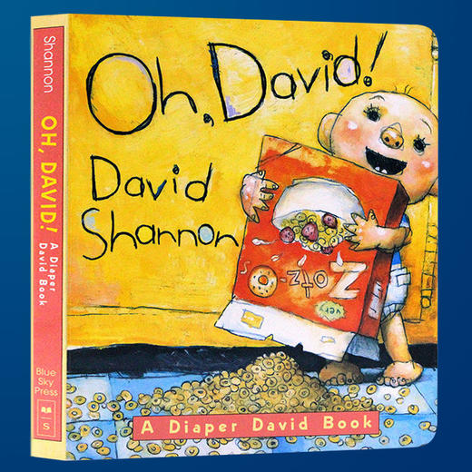 英文原版进口儿童绘本 Oh, David! A Diaper David Book 噢 大卫宝宝的故事 香农No David系列 吴敏兰推荐书单撕不烂纸板书 3-5岁 商品图2