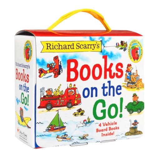 英文原版绘本名家斯凯瑞 走进奇妙的交通工具世界 Richard Scarrys Books on the Go 礼盒装4册 卡车汽车飞机轮船进口英文纸板书 商品图4