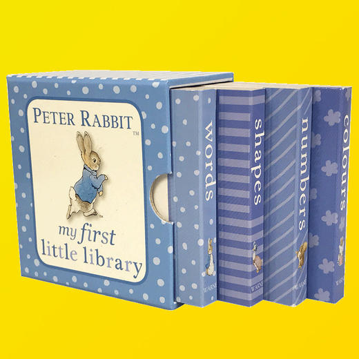 正版 彼得兔我的小小图书馆 英文原版绘本 Peter Rabbit My First Little Library 儿童进口启蒙认知纸板书 单词数字形状颜色 商品图1