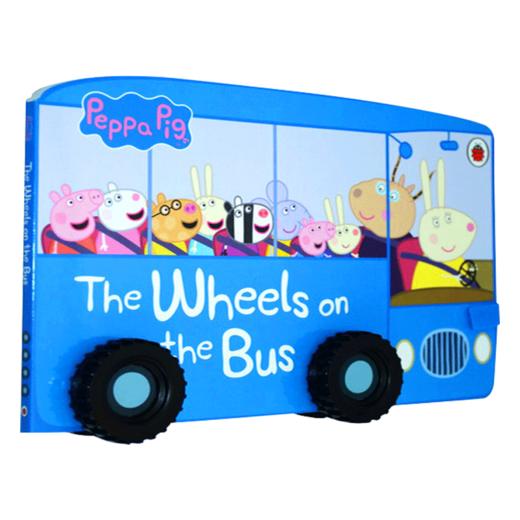 小猪佩琪英文原版 Peppa Pig The Wheels on the Bus 纸板书 英文版儿歌童谣绘本游戏 廖彩杏书单 小猪佩奇玩具书 正版进口书 商品图4