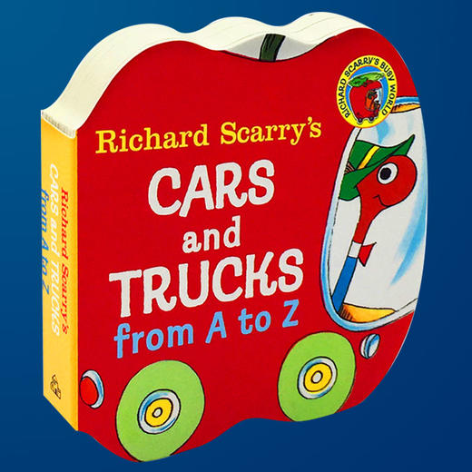 Richard Scarry’s Cars and Trucks from A to Z 英文原版绘本 斯凯瑞儿童启蒙英语字母认知图画 纸板书 学习书 英文版进口原版书 商品图2