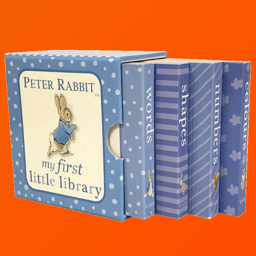 正版 彼得兔我的小小图书馆 英文原版绘本 Peter Rabbit My First Little Library 儿童进口启蒙认知纸板书 单词数字形状颜色 商品图3