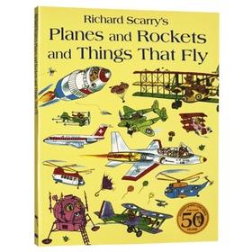 会飞的大家伙 英文原版 Planes and Rockets and Things That Fly 斯凯瑞金色童书 启蒙早教 英文版儿童绘本 进口书