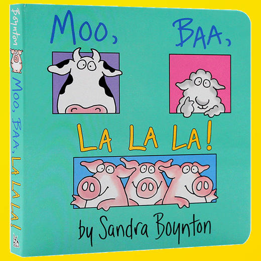 正版 英文原版绘本 Moo, Baa, La La La!  哞咩啦啦啦 0- 3岁儿童认知启蒙绘本 拟声词学习 亲子互动睡前读物 英文版 商品图3