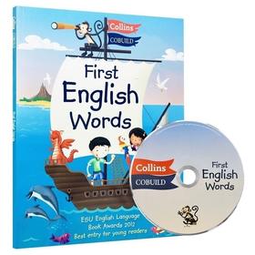 英文原版 Collins First English Words 柯林斯儿童英语图解字典词典 附CD 100-300词汇 英语儿童综合词汇趣味开发思维益