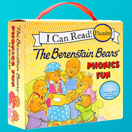 英文原版 Berenstain Bears Phonics Fun 贝贝熊自然拼读12本盒装启蒙绘本 I Can read 汪培珽 英语亲子育儿故事图画书 进口英文版 商品图1