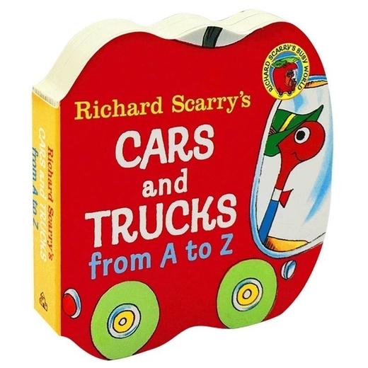 Richard Scarry’s Cars and Trucks from A to Z 英文原版绘本 斯凯瑞儿童启蒙英语字母认知图画 纸板书 学习书 英文版进口原版书 商品图0