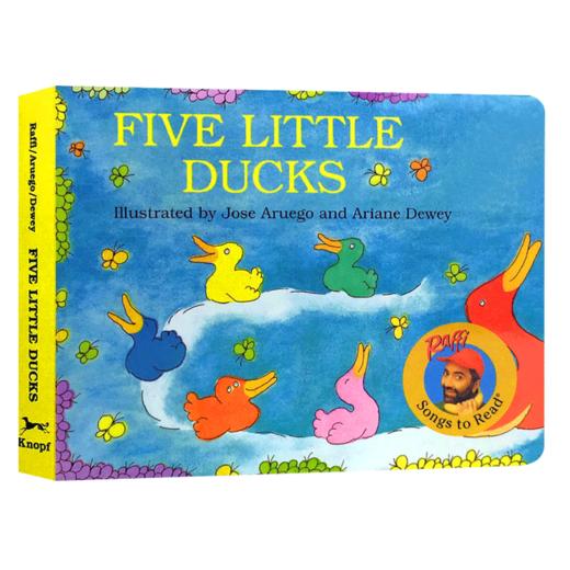 英文原版绘本书 Five Little Ducks 五只小鸭 童谣绘本纸板撕不烂纸板书 英文版 0-6岁儿童启蒙绘本故事书 廖彩杏书单英语书 商品图4