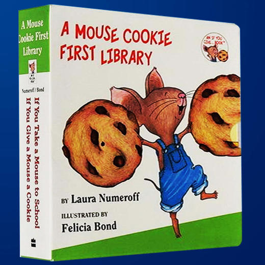 英文原版 If You Give a Mouse a Cookie 要是你给老鼠吃饼干2册纸板书 Take a Mouse to School 幼儿启蒙认知绘本 廖彩杏书单 商品图2