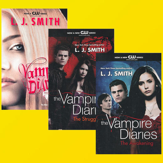 吸血鬼日记 英文原版小说系列三本 1-4套装 The Vampire Diaries 觉醒/挣扎/愤怒和黑暗归来 英文版惊悚恐怖小说书 进口书 商品图2