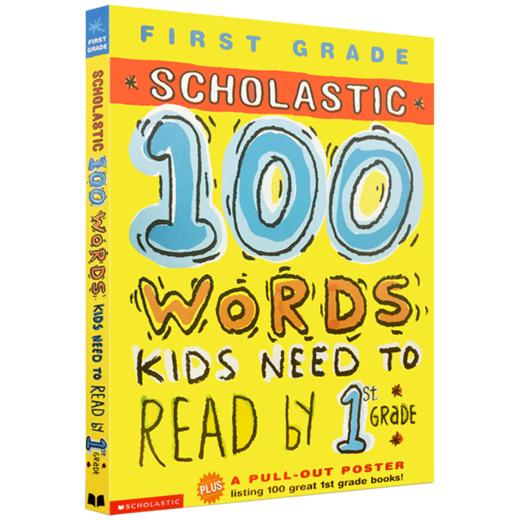 学乐美国小学一年级100个英语词汇 英文版 Scholastic 100 Words Kids Need to Read by 1st Grade 英文原版单词练习册进口书籍 商品图2