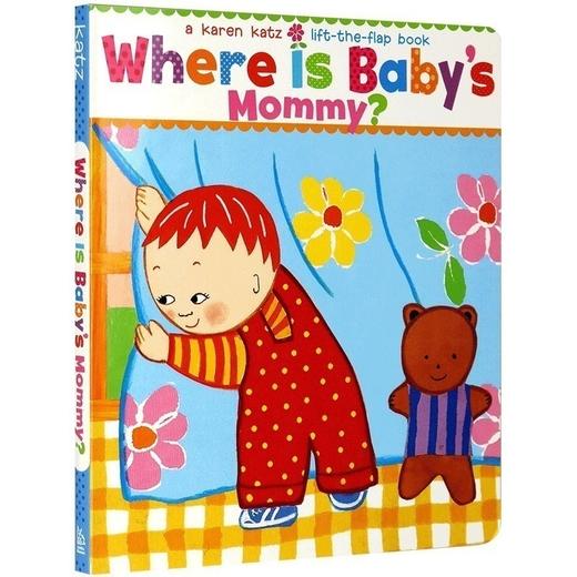 妈妈在哪里？ Karen Katz 卡伦卡茨 英文原版绘本  Where Is Baby’s Mommy？ 纸板翻翻书 英文版正版英语儿童读物书 商品图0