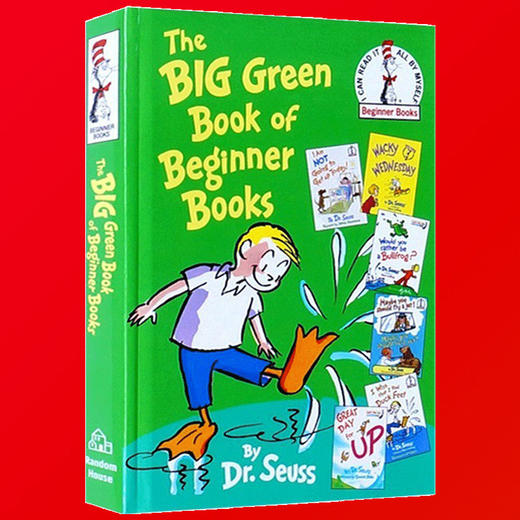 英文原版绘本 苏斯博士故事选集6合1 The Big Green Book of Beginner Books 大绿书 Dr Seuss书单 儿童入门故事图画书 商品图3