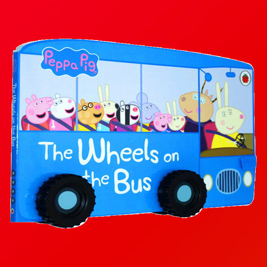小猪佩琪英文原版 Peppa Pig The Wheels on the Bus 纸板书 英文版儿歌童谣绘本游戏 廖彩杏书单 小猪佩奇玩具书 正版进口书 商品图3