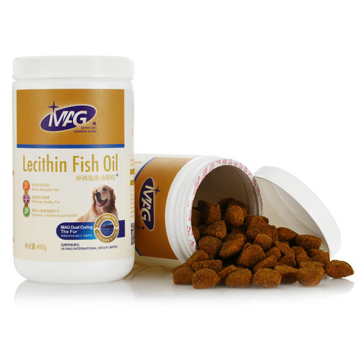 【MAG卵磷脂鱼油颗粒犬用450g】宠物狗狗有助护肤美毛 防止毛发打结 提高心血管健康 商品图1