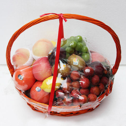 水果花篮送长辈客户领导同事探望慰问生日水果以时令水果为准篮子随机