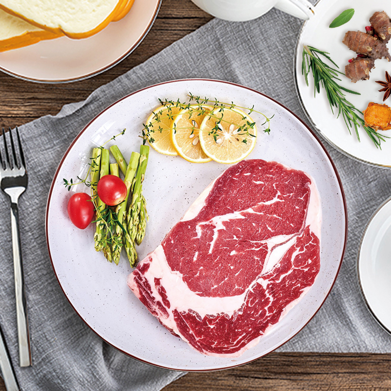 整切沙朗牛排10片1500g【进口原料 原肉整切调理】