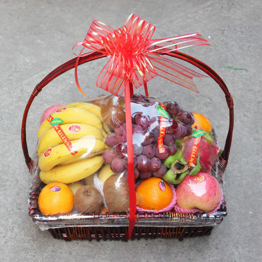 水果花篮送长辈客户领导同事探望慰问生日水果以时令水果为准篮子随机