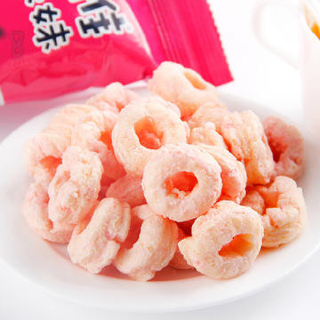 【零食】*台湾进口零食张君雅小妹妹巧克力草莓甜甜圈休闲膨化食品 商品图1