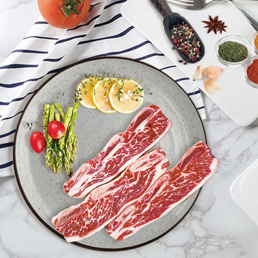 带骨牛小排10片2000g【进口原料 原肉整切调理】 商品图0