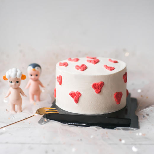 4寸mini系列 |「韩式简约风手绘蛋糕」，水果戚风蛋糕 商品图1