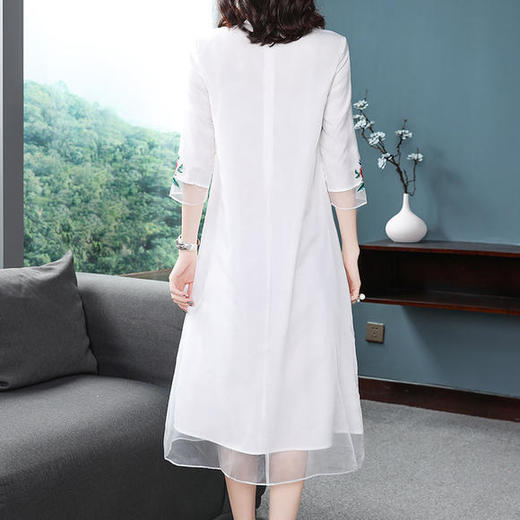 复古中国风牡丹刺绣汉服大摆连衣裙仙女裙OG1050 商品图4