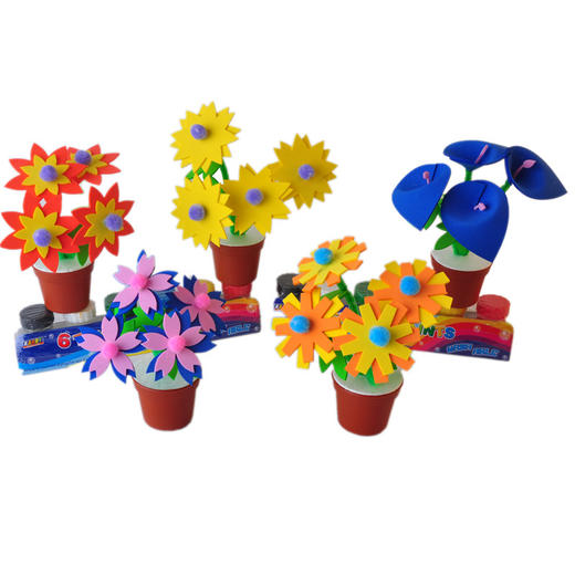 MEIKE  花花小盆栽DIY材料包创意仿真盆栽花束教师节送给老师礼物 商品图1