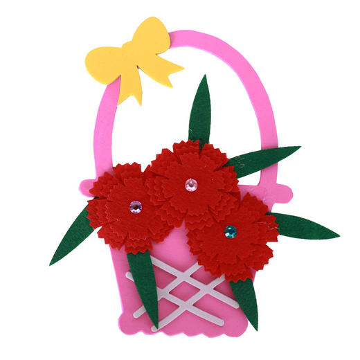 创意花篮挂饰 幼儿园儿童diy手工制作材料包教师节礼物益智MEIKE 商品图2