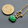 化蝶冰种阳绿和和美美翡翠锁骨链18k黄金镶嵌 商品缩略图5
