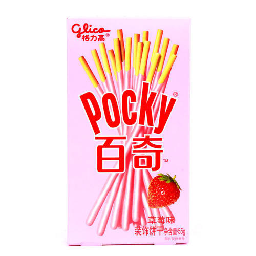 格力高百奇草莓味装饰饼干55g 商品图0