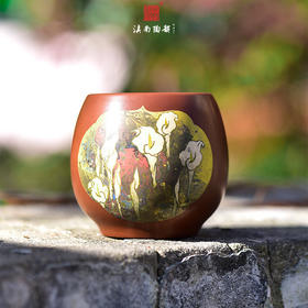 廖建忠覆色刻填主人杯