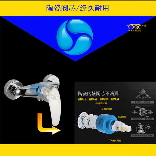 SQ：1022铜全美淋浴 商品图1
