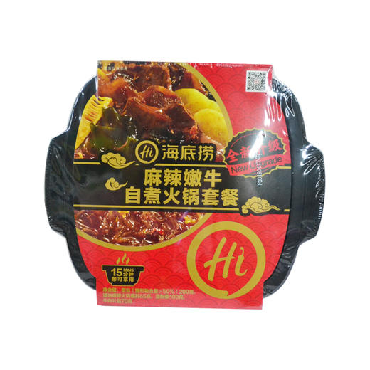 海底捞麻辣嫩牛自煮火锅套餐435g 商品图0