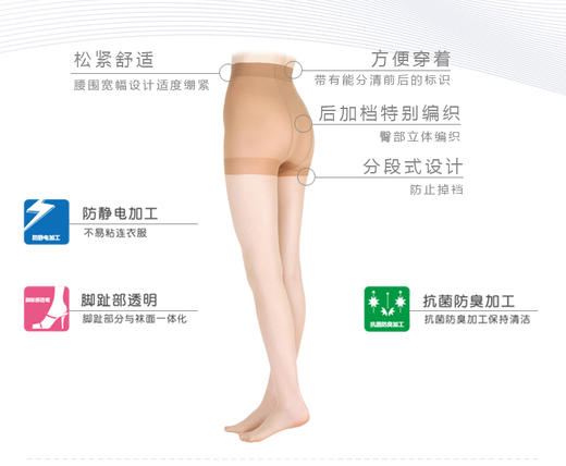 日本ATSUGI/厚木不易脱线特别编织连裤袜1601 商品图1