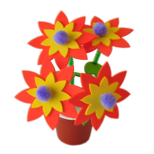 MEIKE  花花小盆栽DIY材料包创意仿真盆栽花束教师节送给老师礼物 商品图6