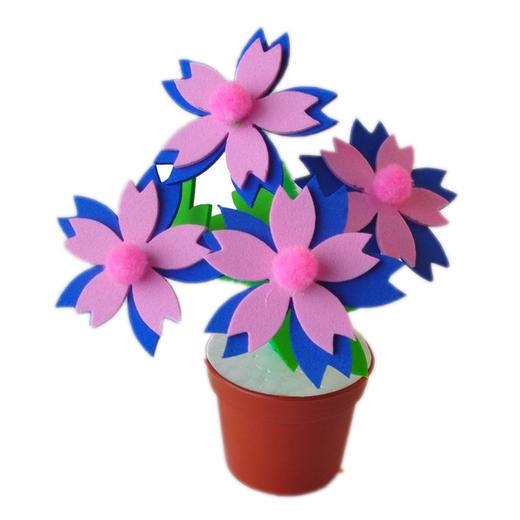 MEIKE  花花小盆栽DIY材料包创意仿真盆栽花束教师节送给老师礼物 商品图3