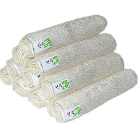 10条装【易清洗竹纤维】厨房不沾油洗碗巾 双层加厚清洁巾。 商品图3