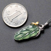 高冰种淡晴水翡翠叶子18k白金黄金钻石镶嵌 商品缩略图4
